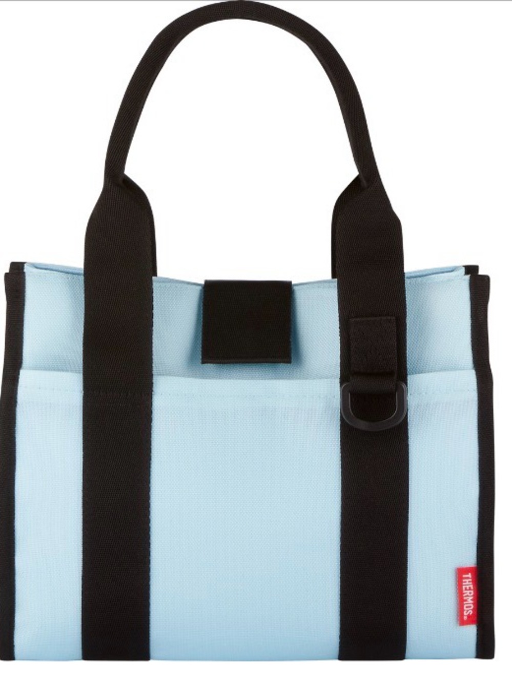 Thermos Insulated Lunch Tote Blue Black Soft Cooler Bag NWT Travel Work School